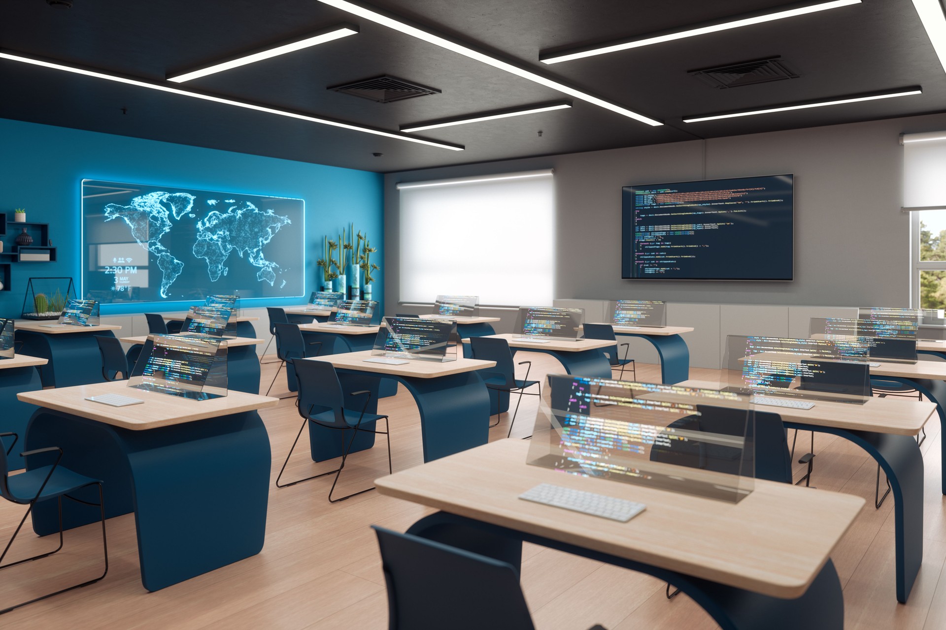 Futuristic Smart Classroom Futuristic Smart Classroom
